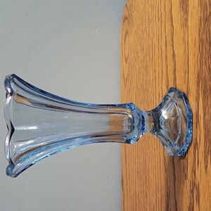 Blue glass vase